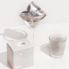 Bombes à paillettes argentées pour cocktails