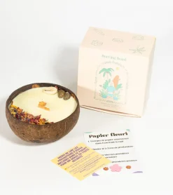 Bougie noix de coco