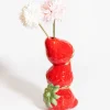 Vase fruits empilés